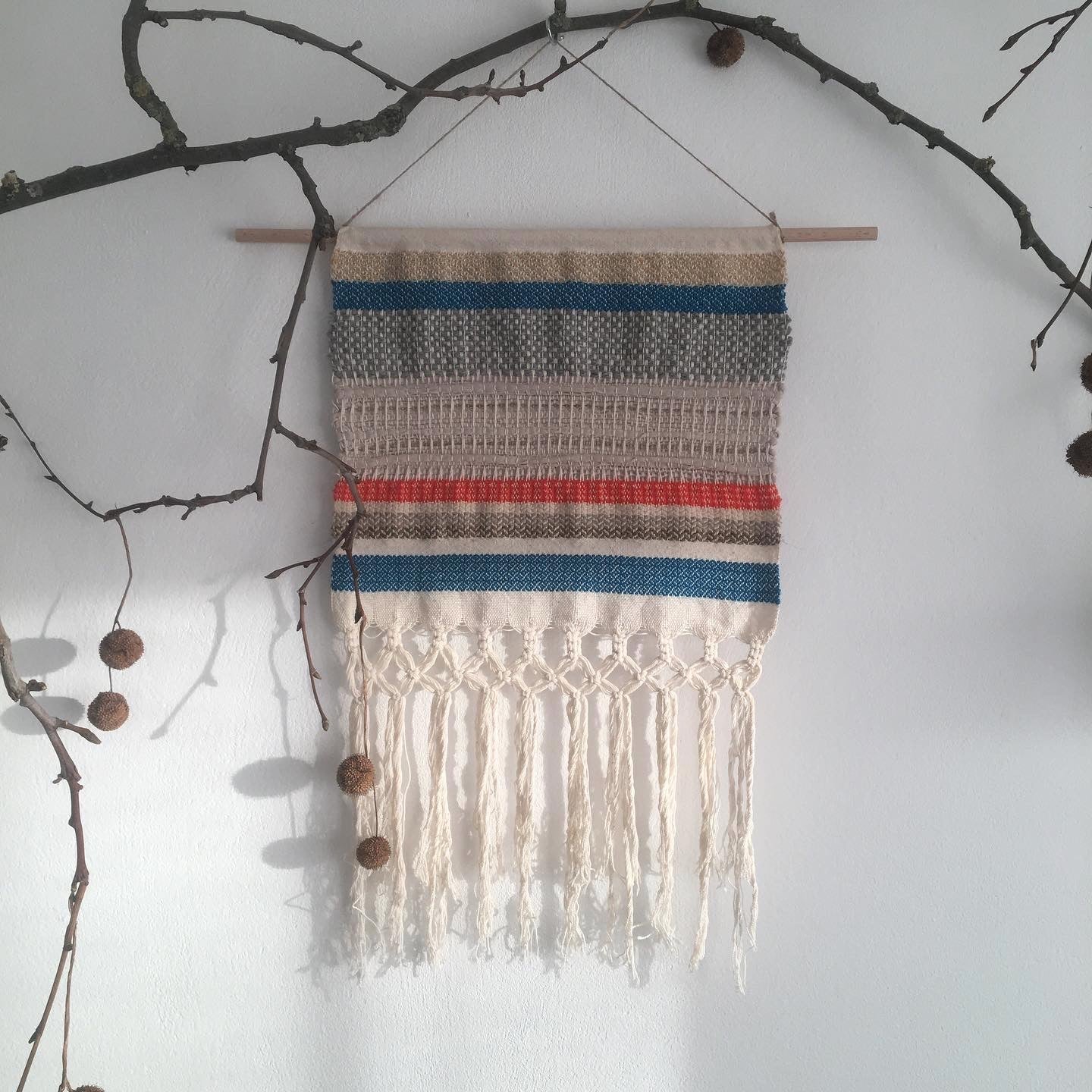 Weightless: handwoven wall hanging