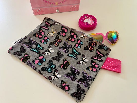 Butterfly cotton pouch