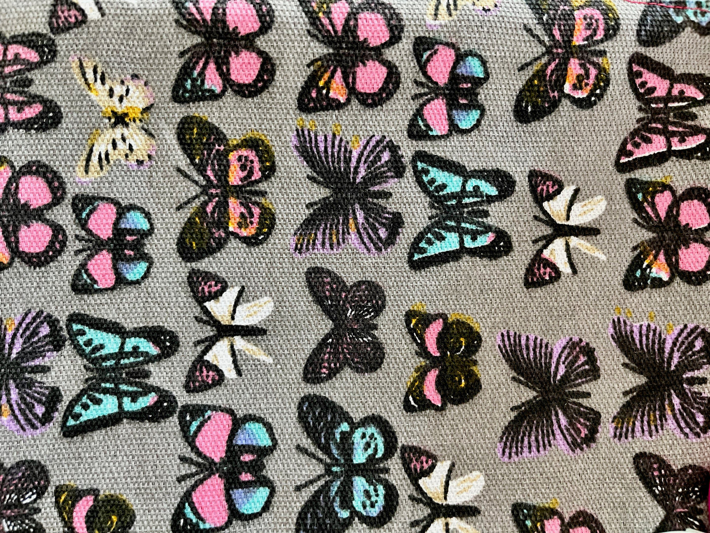 Butterfly cotton pouch