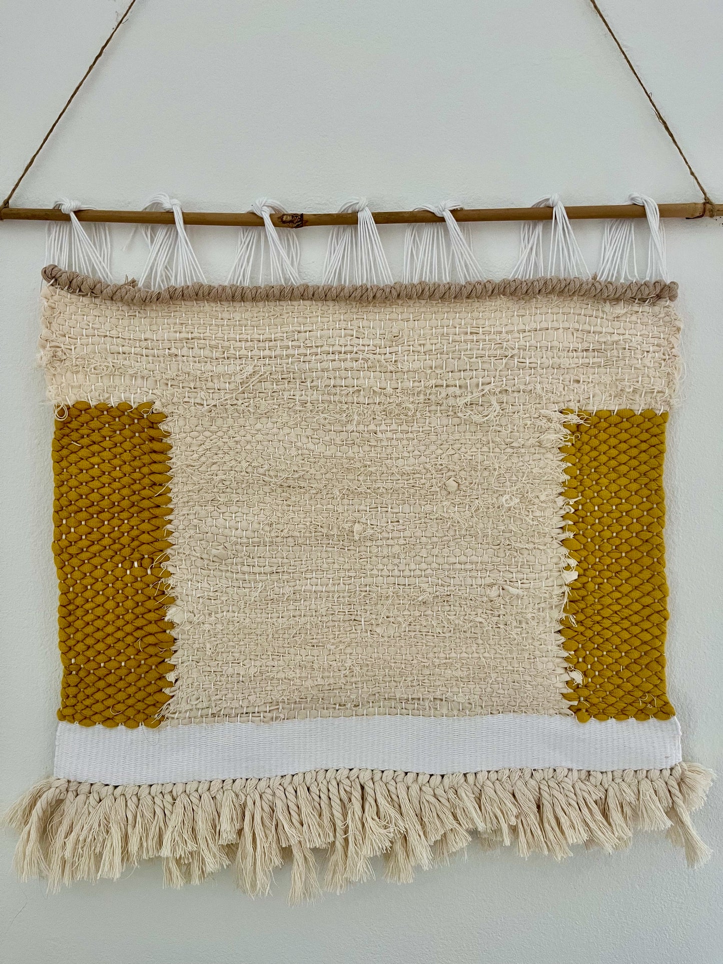 Linen love: Handwoven wall hanging