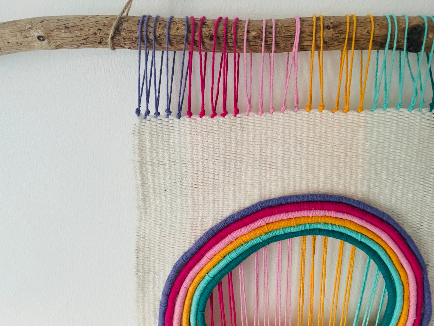 Linen love: Handwoven wall hanging