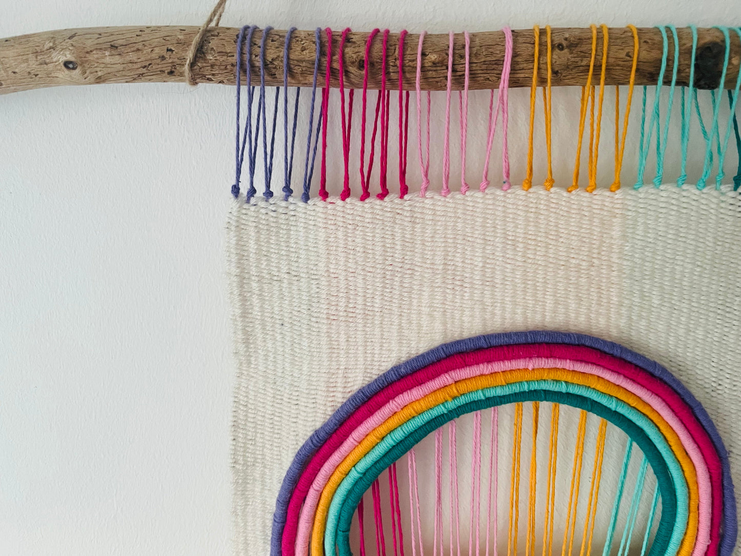 Weightless: handwoven wall hanging